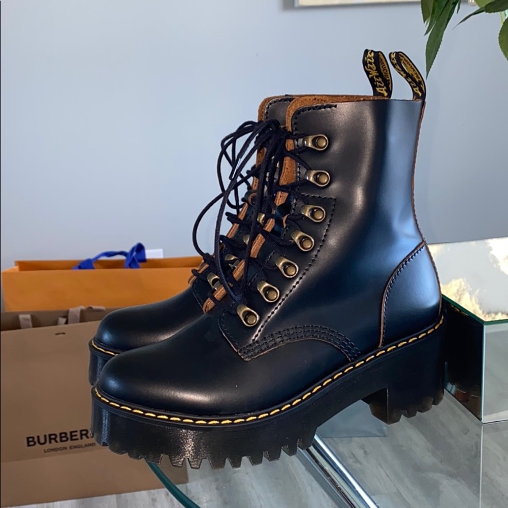 Dr. Martens Leona Women’s Leather Heeled Boots